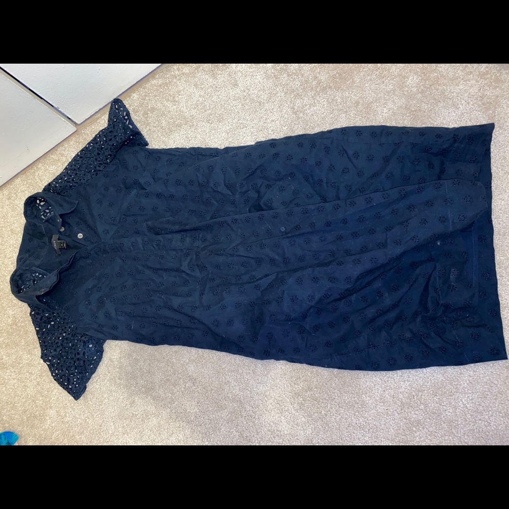 J crew button up dress
